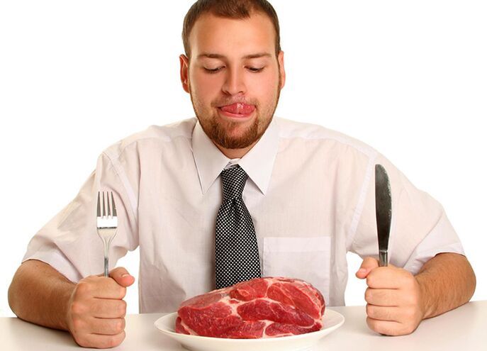 Червено месо в диетата на мъжа